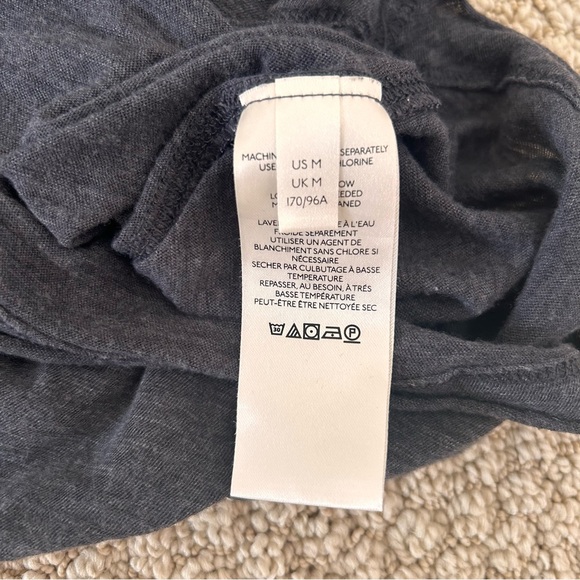 We The Free Charcoal Gray Long Sleeve Ribbed Mock Neck Top - Picture 9 of 10